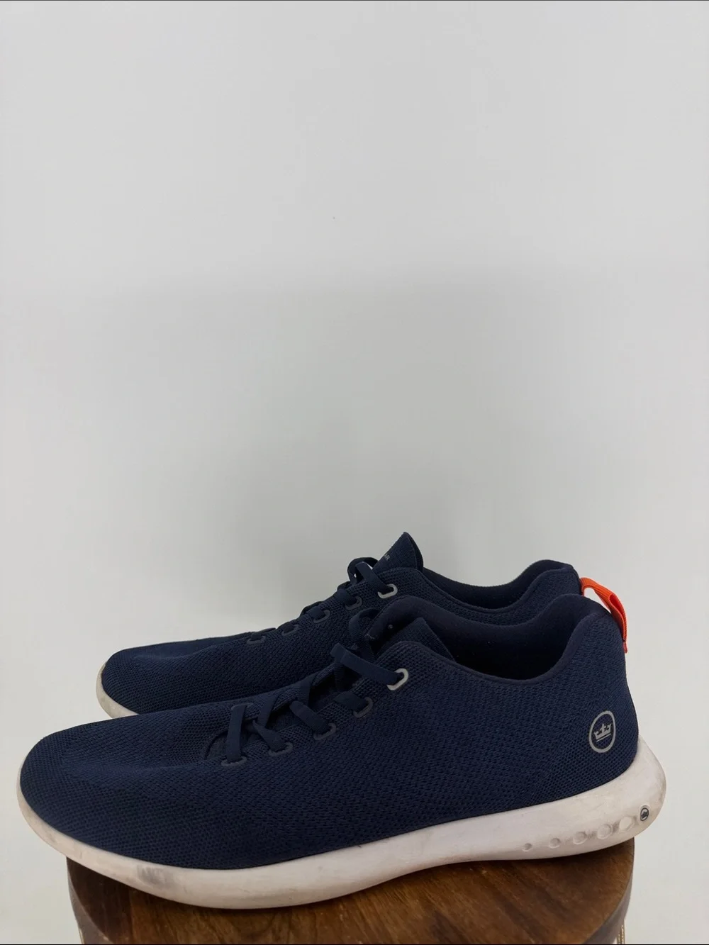 Peter Millar Hyperlight Glide Sneakers Navy Blue Knit Men’s Size 13